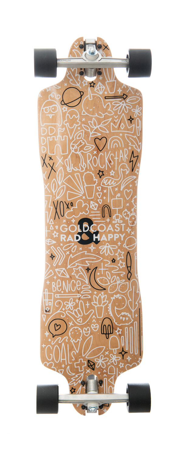 RAD & HAPPY DROP THROUGH-Gold Coast Skateboards